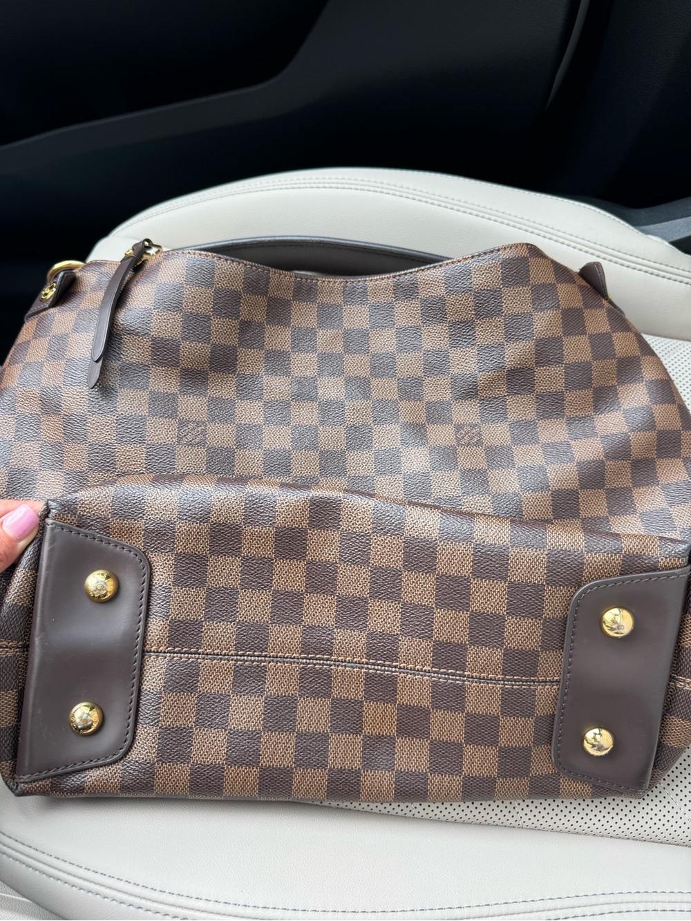 Louis Vuitton Duomo Hobo Ebene Damier Shoulder Bag - Picture 6 of 14